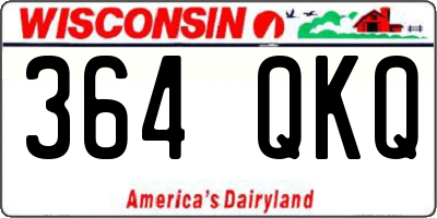 WI license plate 364QKQ