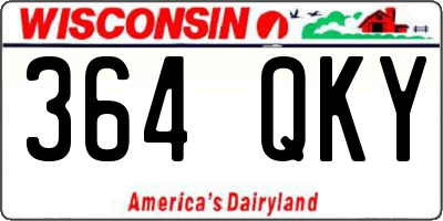 WI license plate 364QKY