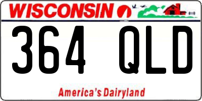 WI license plate 364QLD