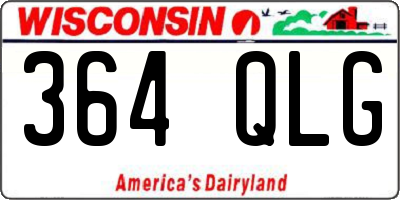 WI license plate 364QLG