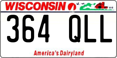 WI license plate 364QLL