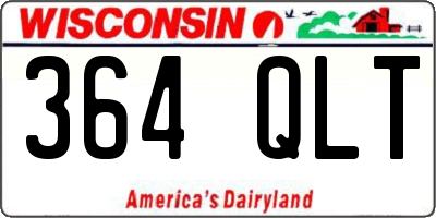 WI license plate 364QLT