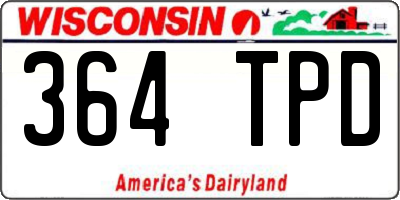 WI license plate 364TPD
