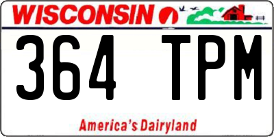WI license plate 364TPM