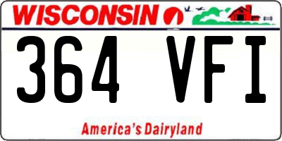 WI license plate 364VFI