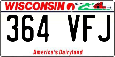 WI license plate 364VFJ