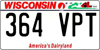 WI license plate 364VPT