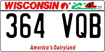 WI license plate 364VQB