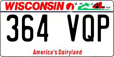 WI license plate 364VQP