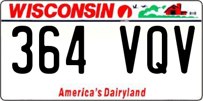 WI license plate 364VQV