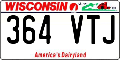 WI license plate 364VTJ