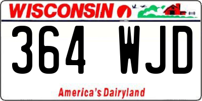 WI license plate 364WJD