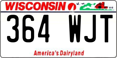 WI license plate 364WJT