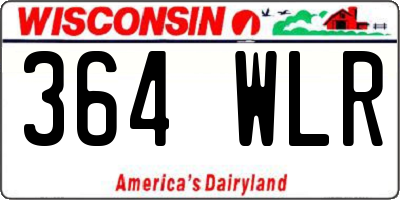 WI license plate 364WLR