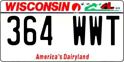 WI license plate 364WWT