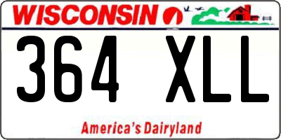 WI license plate 364XLL