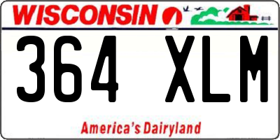 WI license plate 364XLM