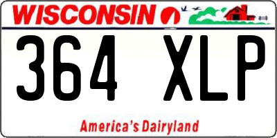 WI license plate 364XLP