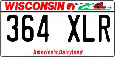 WI license plate 364XLR