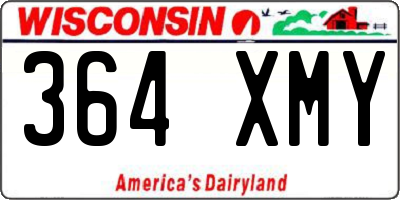 WI license plate 364XMY