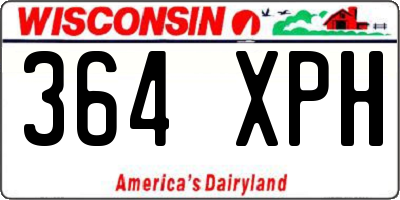 WI license plate 364XPH