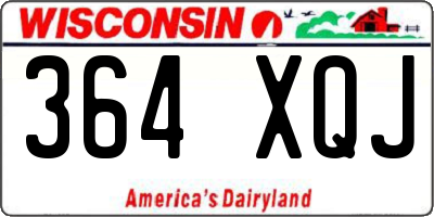 WI license plate 364XQJ