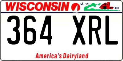 WI license plate 364XRL