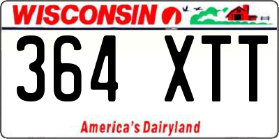 WI license plate 364XTT