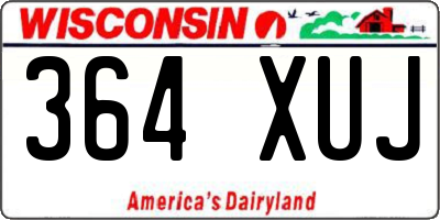 WI license plate 364XUJ