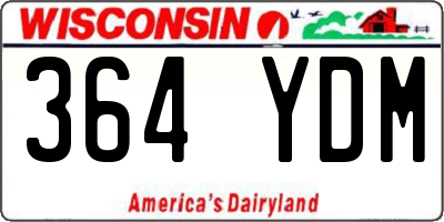 WI license plate 364YDM