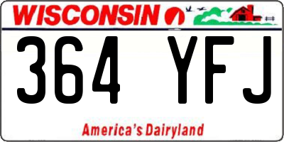WI license plate 364YFJ