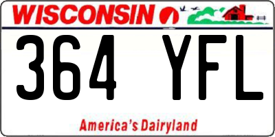 WI license plate 364YFL