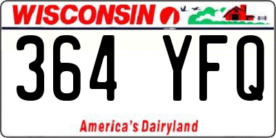 WI license plate 364YFQ