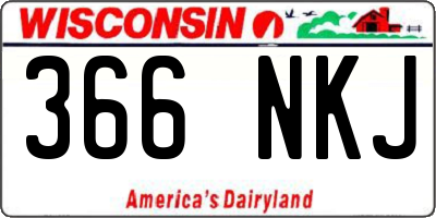 WI license plate 366NKJ
