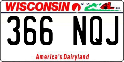 WI license plate 366NQJ