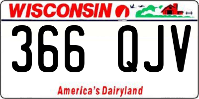 WI license plate 366QJV