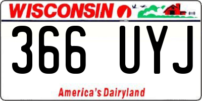 WI license plate 366UYJ