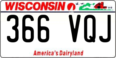 WI license plate 366VQJ
