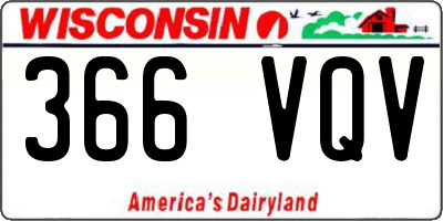 WI license plate 366VQV