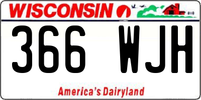 WI license plate 366WJH
