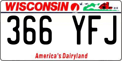 WI license plate 366YFJ