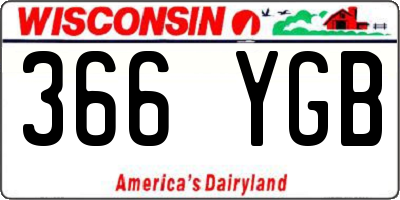 WI license plate 366YGB