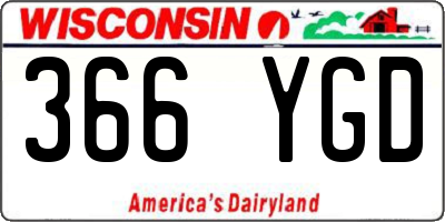 WI license plate 366YGD
