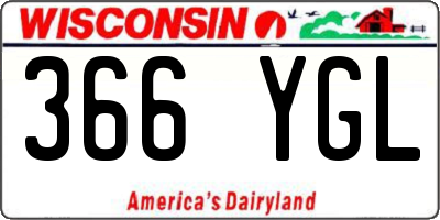 WI license plate 366YGL