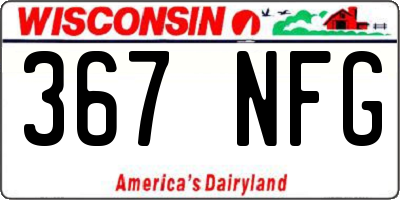 WI license plate 367NFG
