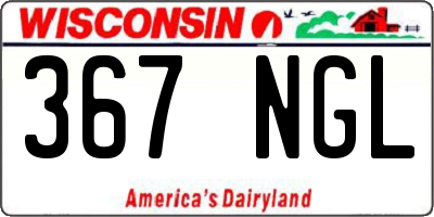 WI license plate 367NGL