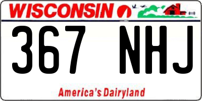 WI license plate 367NHJ