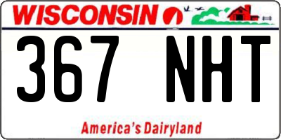 WI license plate 367NHT
