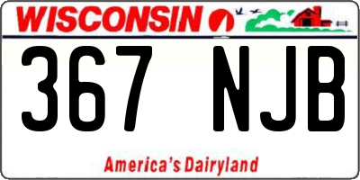 WI license plate 367NJB