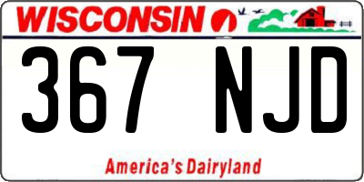 WI license plate 367NJD